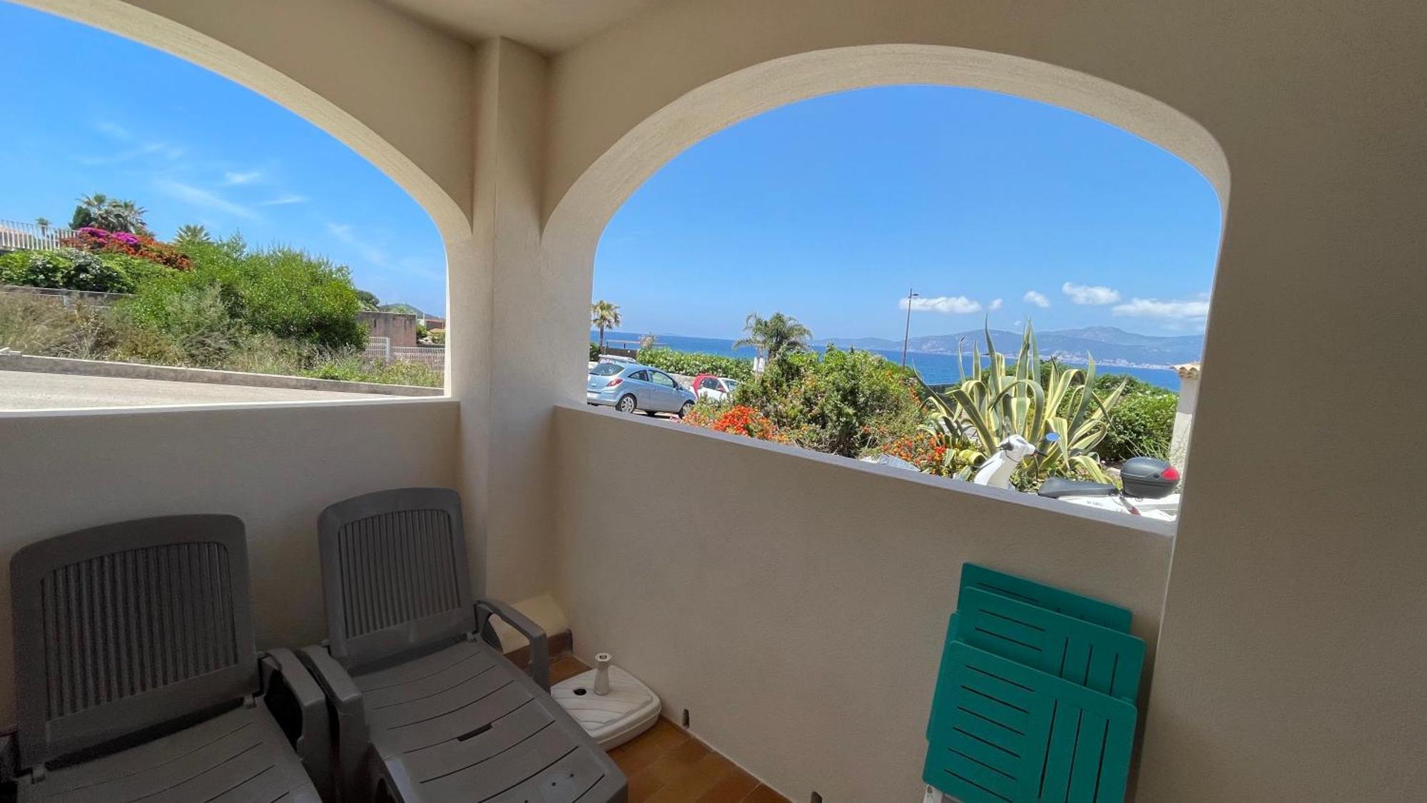 Vue Mer Panoramique Plage 50M Porticcio Corse Dış mekan fotoğraf