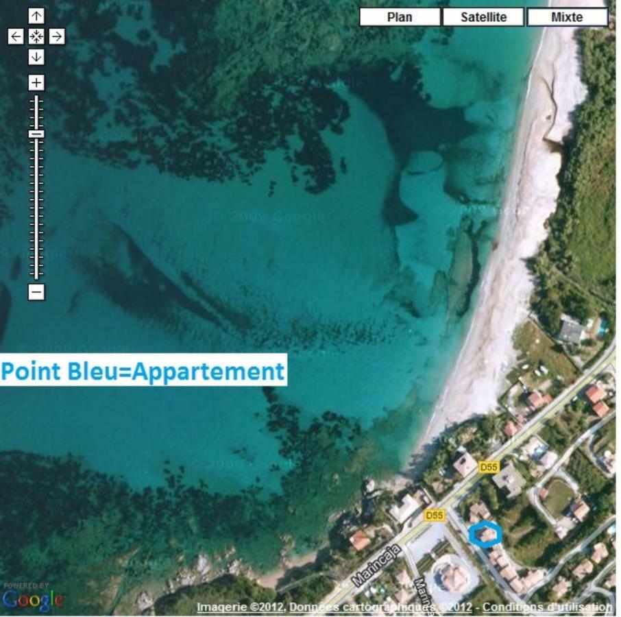 Vue Mer Panoramique Plage 50M Porticcio Corse Dış mekan fotoğraf
